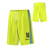 Basketball Shorts Stripes - Neon Yellow